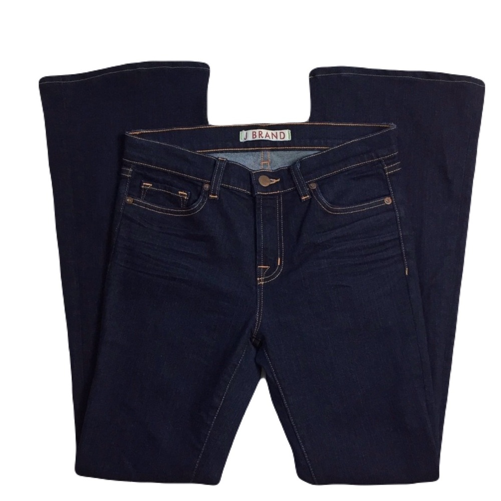 J Brand Flare Leg 800 Ink Dark Wash Jeans Sz 28 Y2K Denim Excellent Preowned - Picture 3 of 14